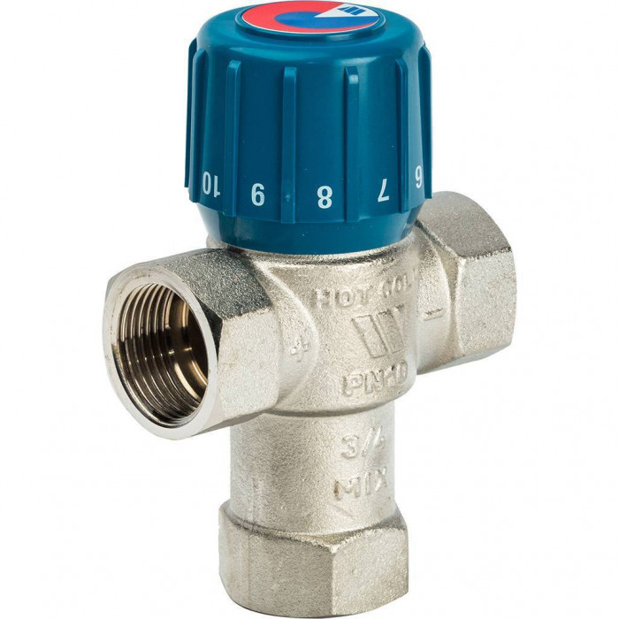Термостатический смеситель Watts 3/4'' BH AQUAMIX (25-50*C)