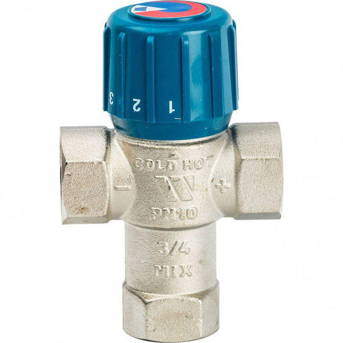 Термостатический смеситель Watts 3/4'' BH AQUAMIX (25-50*C)