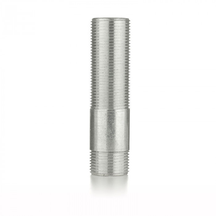 Сгон прямой, НН 1/2"×150 мм, TIN латунь