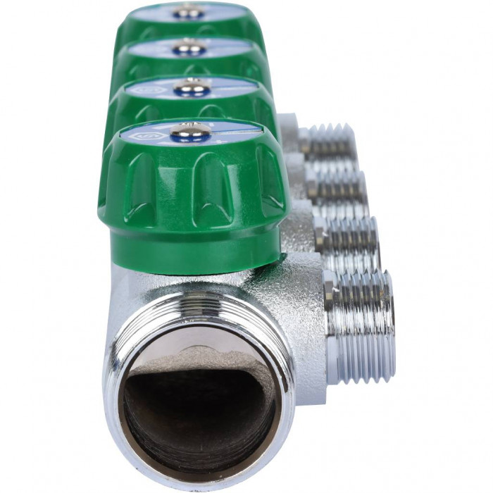 STOUT SMB-6850-011204 STOUT Коллектор регулирующий 1", 4 отвода 1/2"