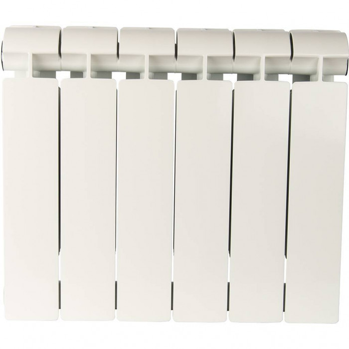 Биметаллический радиатор Global STYLE EXTRA 350, 6 секций, боковое подключение, белый