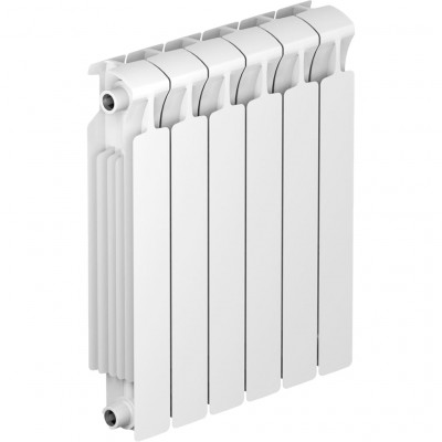 Биметаллический радиатор RIFAR MONOLIT 500, 6 секций, боковое подключение, белый