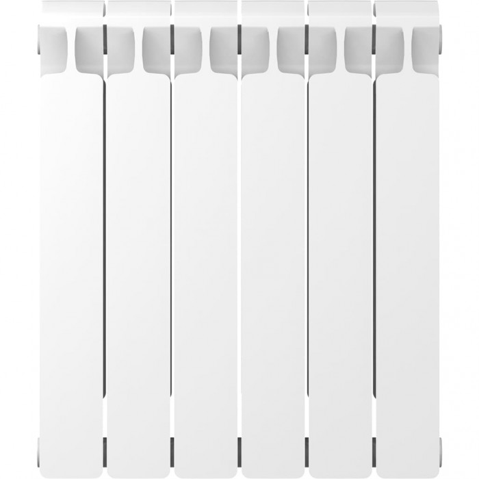Биметаллический радиатор RIFAR MONOLIT 500, 6 секций, боковое подключение, белый