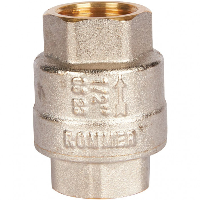 ROMMER RVC-0002-000015 ROMMER 1/2 Клапан обратный пружинный муфтовый с пластиковым седлом