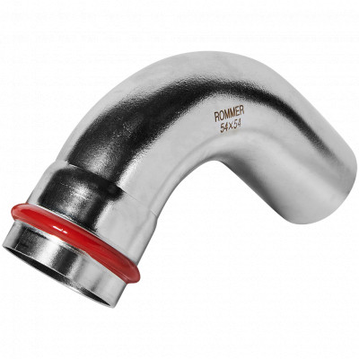 ROMMER RSS-0002-000054 ROMMER Угольник однораструбный 90°-НПр, 54, из нержавеющей стали прессовой