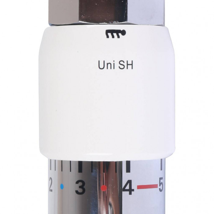 Термостат Oventrop Uni SH, белый-хром