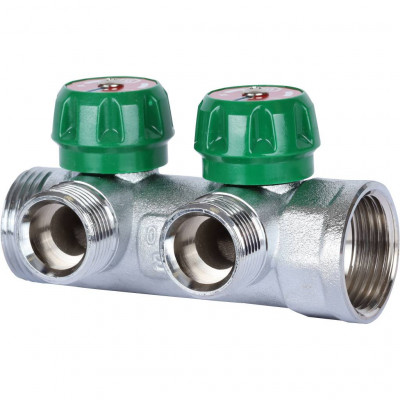 STOUT SMB-6850-013402 STOUT Коллектор регулирующий 1&quot;, 2 отвода 3/4&quot; ЕК