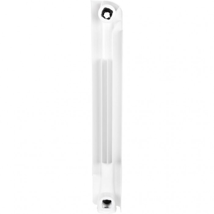 Алюминиевый радиатор STOUT Bravo 500, 8 секций, нижнее правое подключение, белый