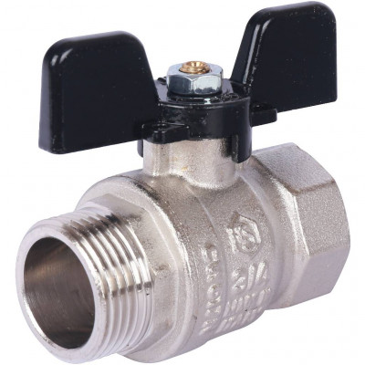 STOUT SVB Кран шаровой стандартнопроходной, ВР/НР, ручка бабочка 3/4&quot;