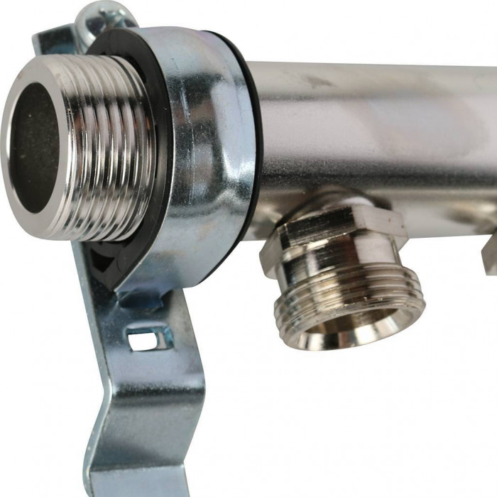 Распределительный коллектор REHAU HLV на 6 групп нержавеющая сталь (11102081001)