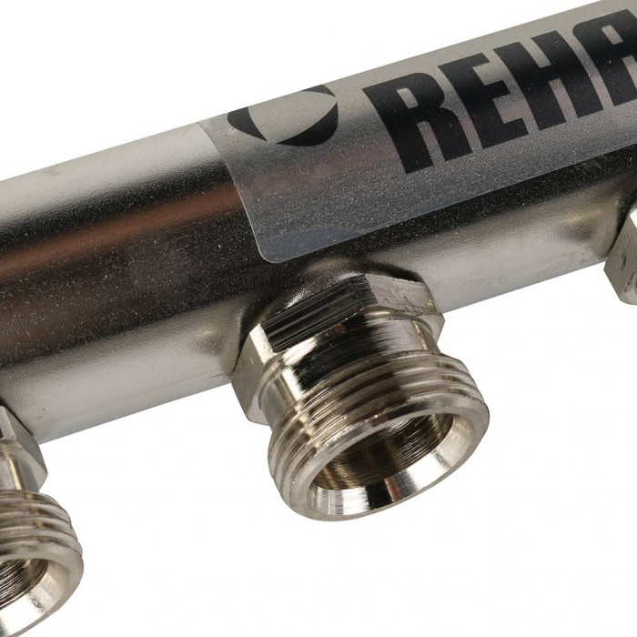 Распределительный коллектор REHAU HLV на 6 групп нержавеющая сталь (11102081001)