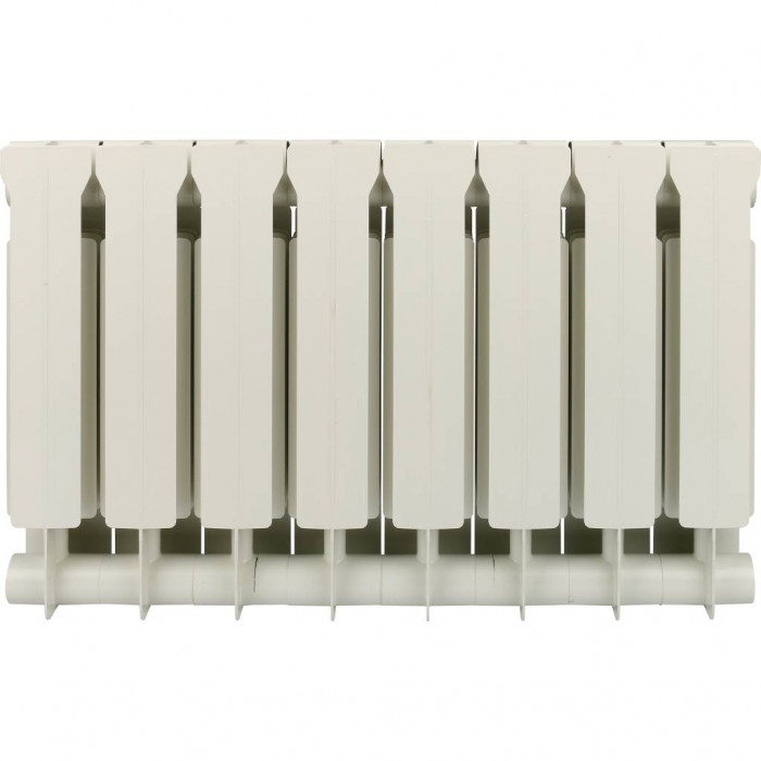 Биметаллический радиатор Global STYLE EXTRA 350, 8 секций, боковое подключение, белый