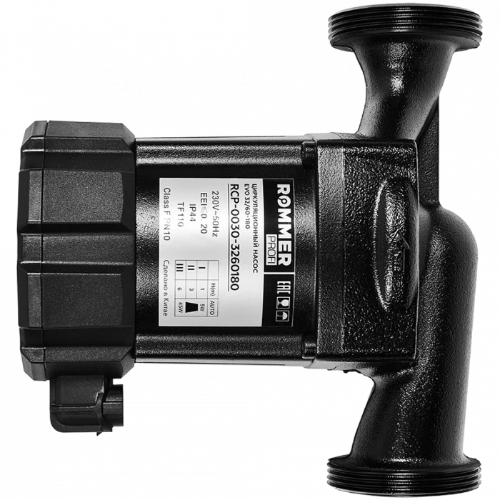 Частотный циркуляционный насос ROMMER PROFI EVO 32/60-180 с гайками и теплоизоляцией