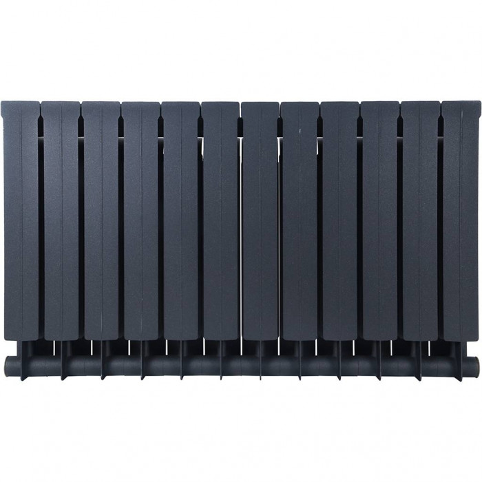 Биметаллический радиатор Global STYLE PLUS 500, 12 секций, боковое подключение, белый