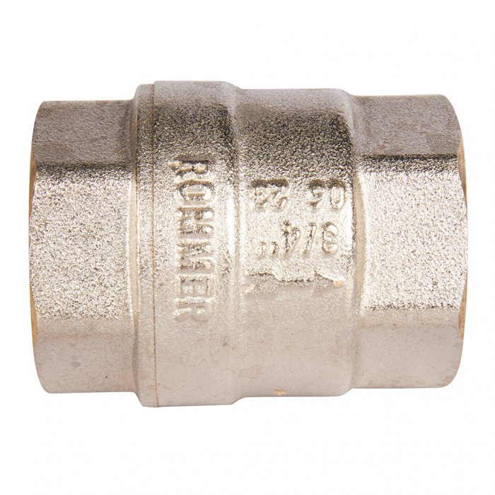 ROMMER RVC-0002-000020 ROMMER 3/4 Клапан обратный пружинный муфтовый с пластиковым седлом
