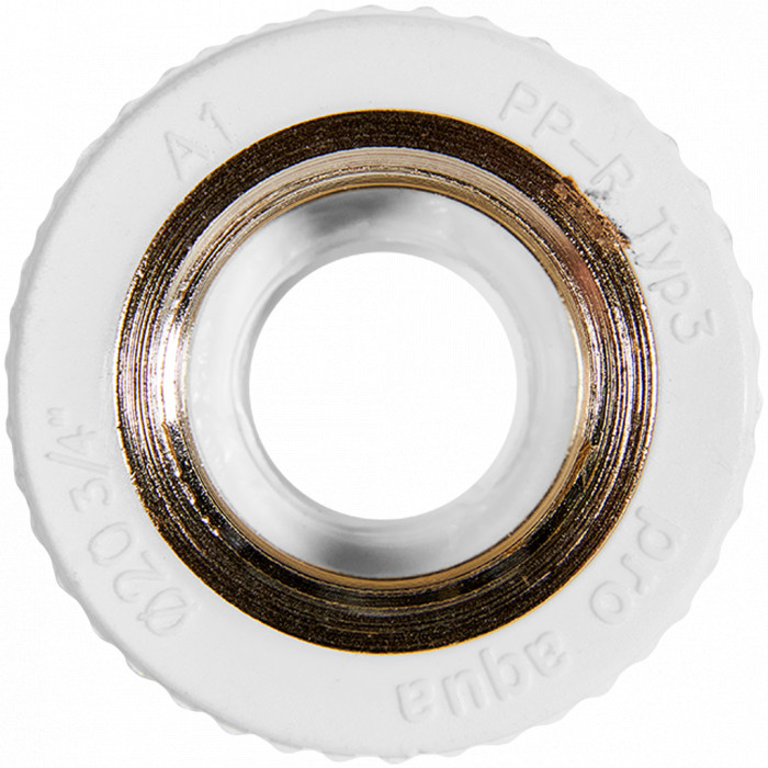 Pro Aqua PA22010P Pro Aqua d= 20-3/4 PP-R Муфта комбинированная ВР Белая