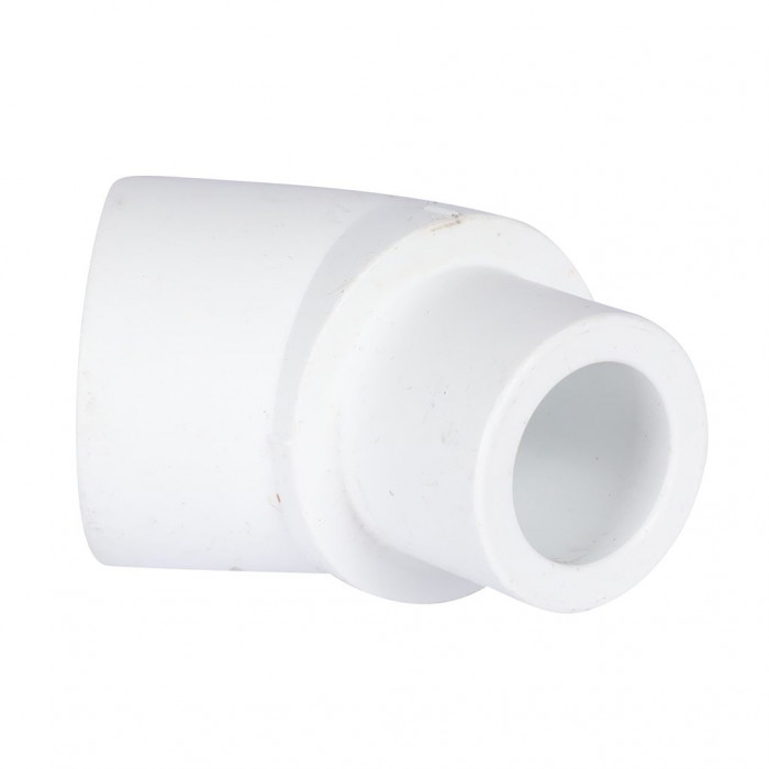 Политэк 9422002045 Политэк d=20 Угольник 45* внутр./наруж. для полипропиленовых труб под сварку (цвет белый)