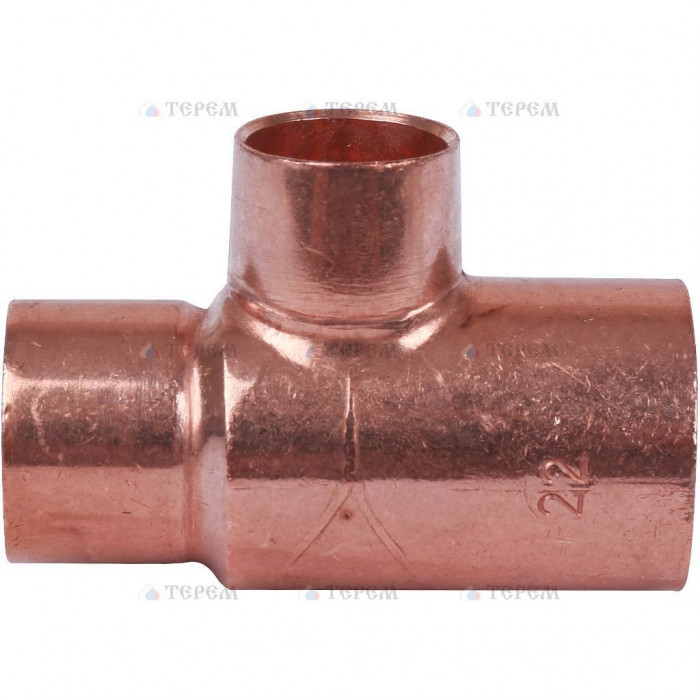 Sanha 5130 тройник ВП, медь 22x15x18, для медных труб под пайку