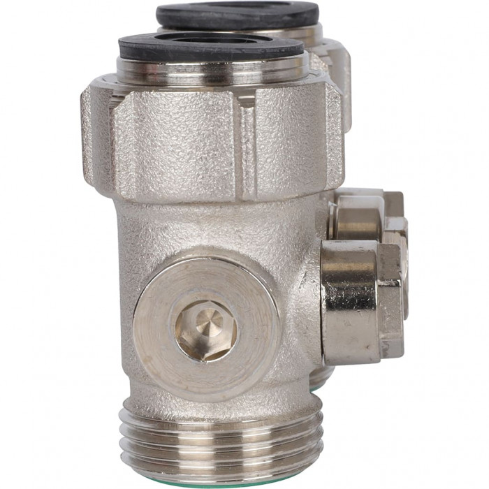 Узел нижнего подключения для однотрубных систем с байпасом D2/50 прямой c байпасом, G 3/4" M x G 3/4" M