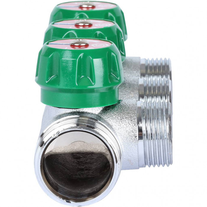 STOUT SMB-6850-013403 STOUT Коллектор регулирующий 1", 3 отвода 3/4" ЕК