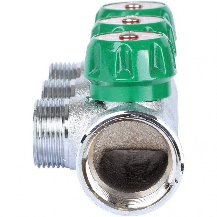 STOUT SMB-6850-013403 STOUT Коллектор регулирующий 1", 3 отвода 3/4" ЕК