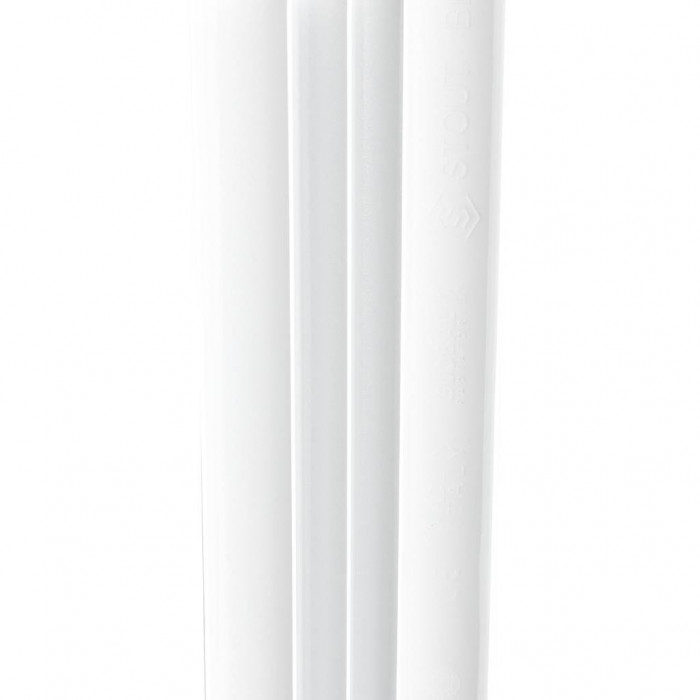 Алюминиевый радиатор STOUT Bravo 500, 10 секций, нижнее правое подключение, белый