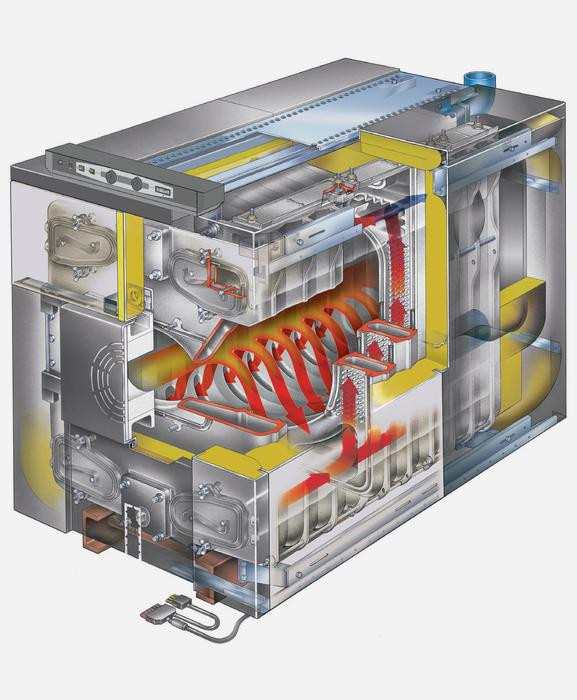 Напольный универсальный котел De Dietrich GT 530-12 K3, атмосферный, одноконтурный