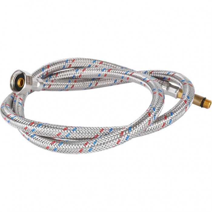 STOUT SHF-1035 Гибкая подводка для воды M 10 (35мм) х ВР 1/2, длина 1200 мм