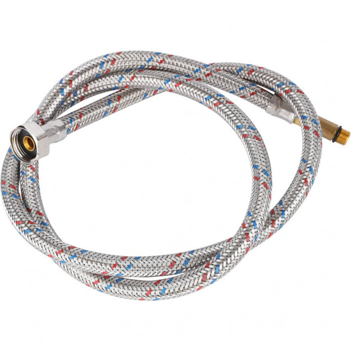 STOUT SHF-1035 Гибкая подводка для воды M 10 (35мм) х ВР 1/2, длина 1200 мм