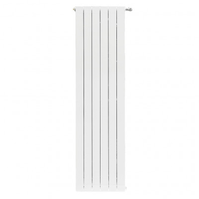 Алюминиевый радиатор STOUT Oscar 1800, 5 секций, боковое подключение, белый