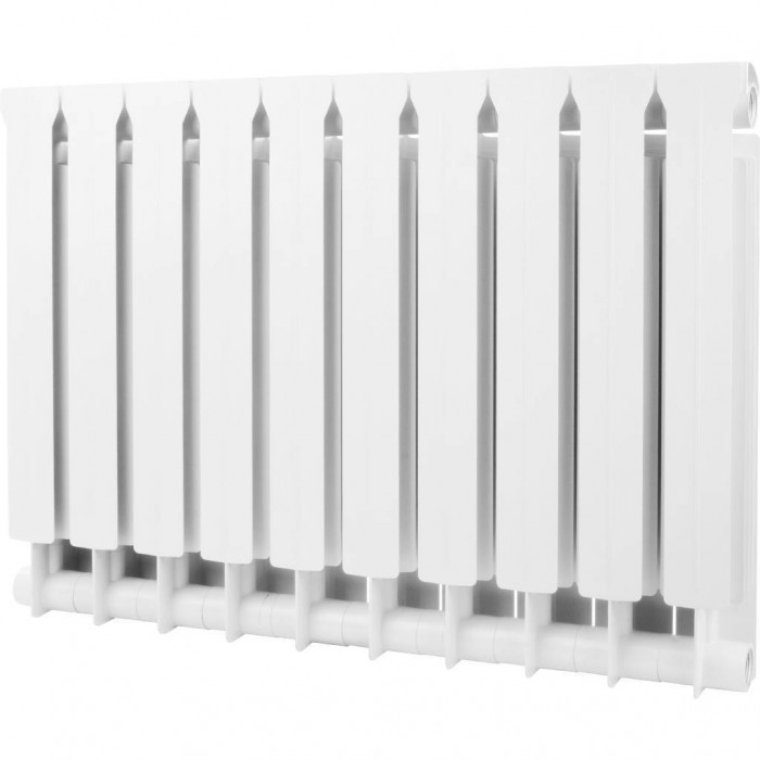 Биметаллический радиатор Global STYLE EXTRA 500, 10 секций, боковое подключение, белый