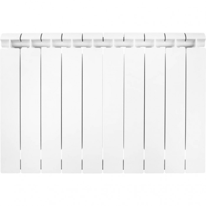 Биметаллический радиатор Global STYLE EXTRA 500, 10 секций, боковое подключение, белый