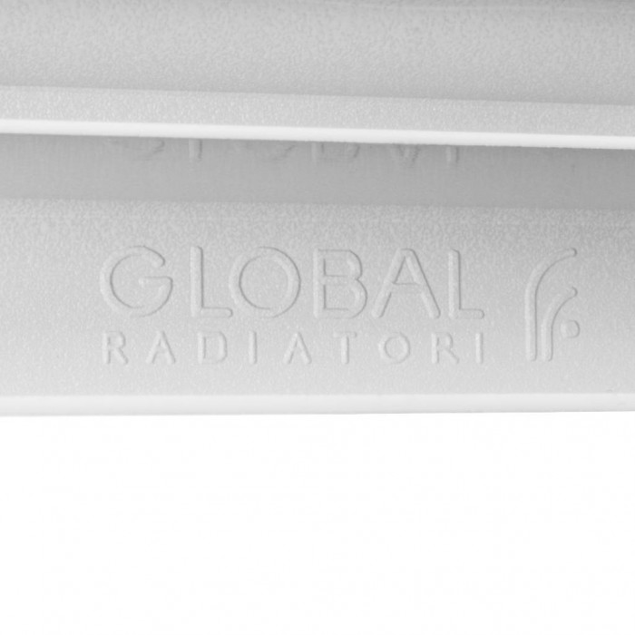 Биметаллический радиатор Global STYLE EXTRA 500, 10 секций, боковое подключение, белый