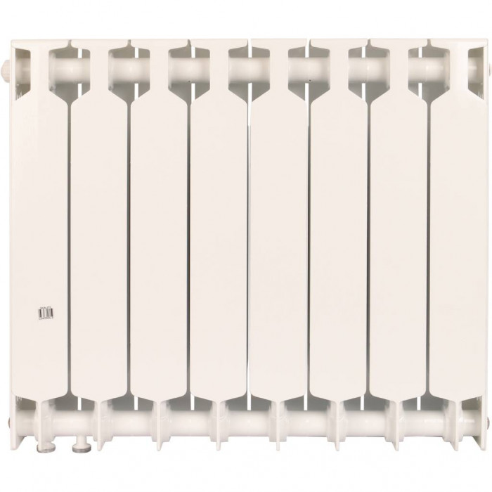 Биметаллический радиатор RIFAR SUPReMO VENTIL 500, 8 секций, нижнее правое подключение, белый