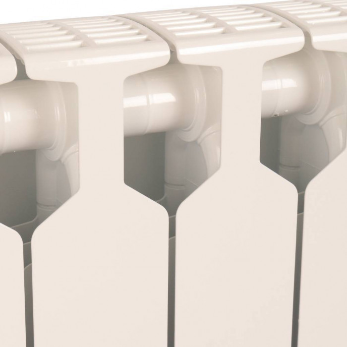 Биметаллический радиатор RIFAR SUPReMO VENTIL 500, 8 секций, нижнее правое подключение, белый