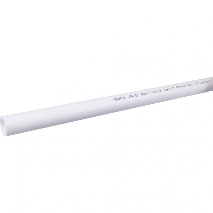 Труба полипропиленовая Политэк d=20x1,9 (PN 10) (Длина: 4 м)