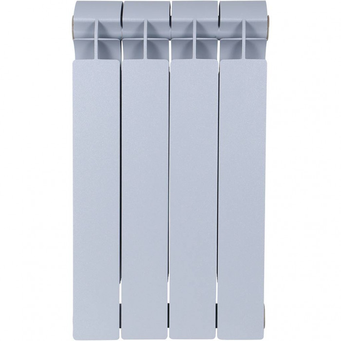 Биметаллический радиатор Global STYLE PLUS 500, 4 секций, боковое подключение, серый