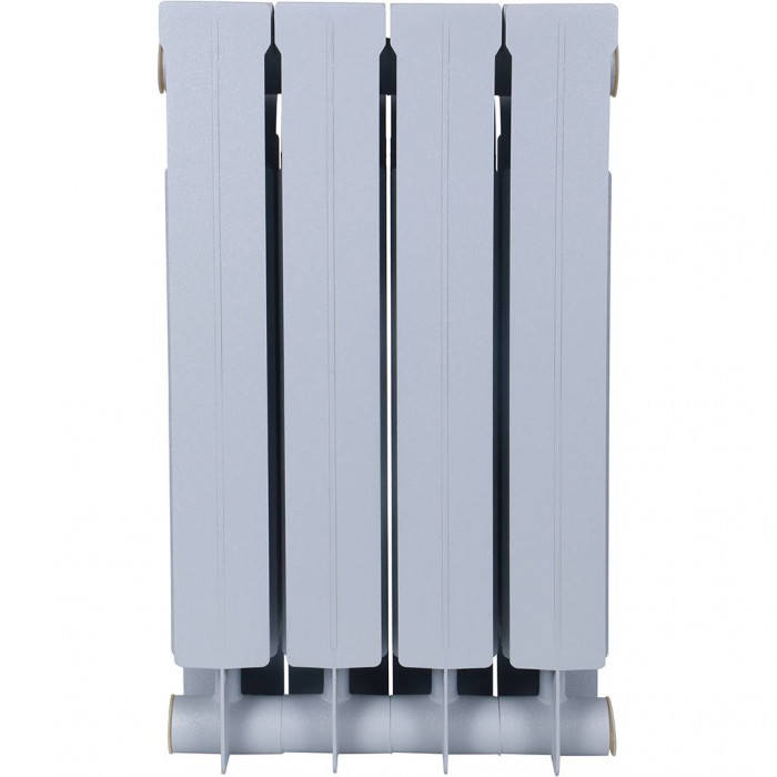 Биметаллический радиатор Global STYLE PLUS 500, 4 секций, боковое подключение, серый