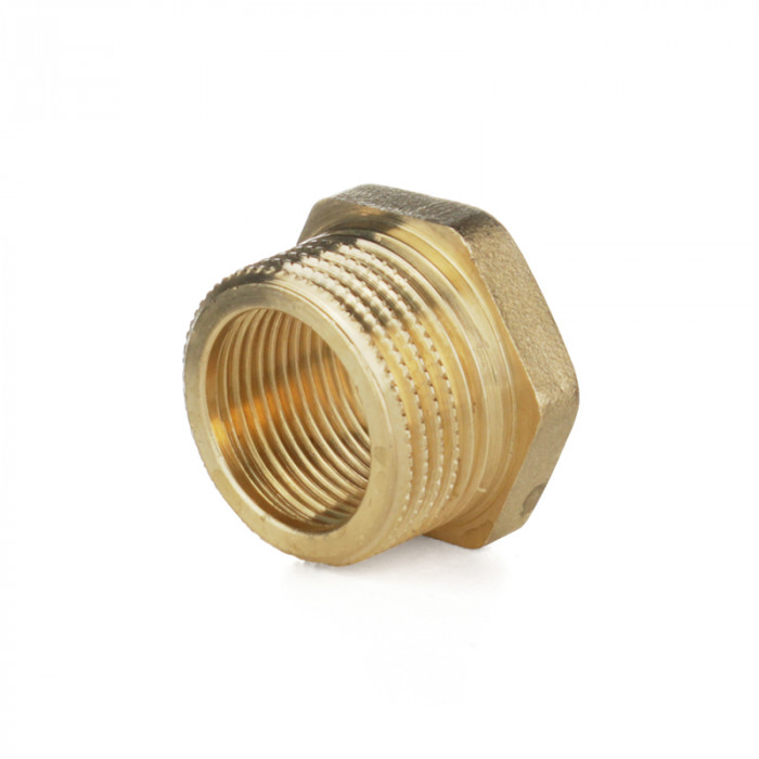 Футорка, НВ 3/4"×1/2", латунь