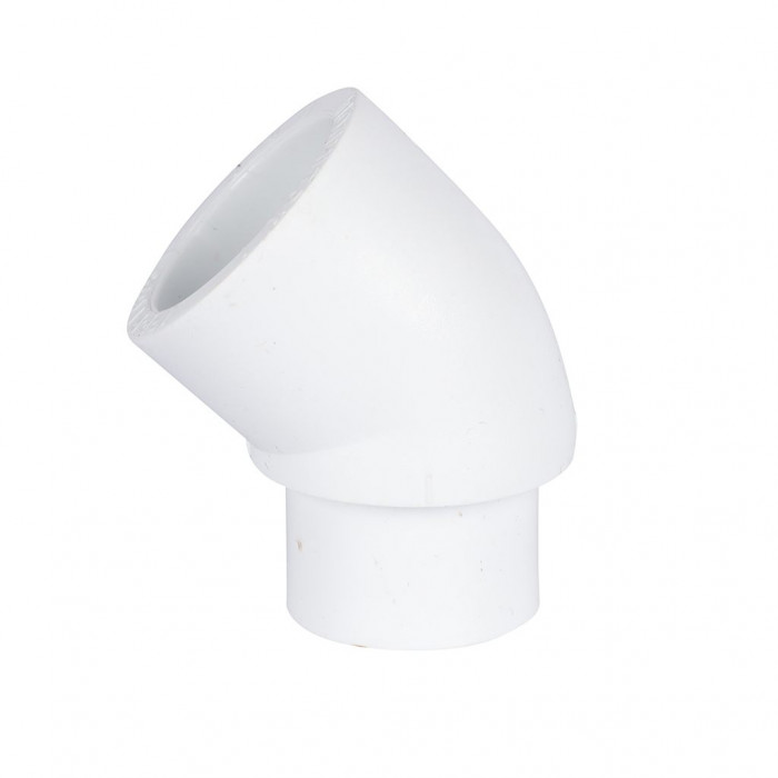 Политэк 9422002545 Политэк d=25 Угольник 45* внутр./наруж. для полипропиленовых труб под сварку (цвет белый)