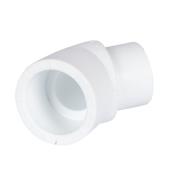 Политэк 9422002545 Политэк d=25 Угольник 45* внутр./наруж. для полипропиленовых труб под сварку (цвет белый)