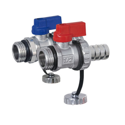 TIM M310-2 Кран дренажный со съёмным металлическим штуцером 1/2&quot; пара