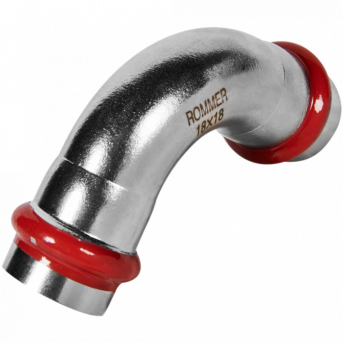 ROMMER RSS-0003-000018 ROMMER Угольник 90°-ВПр, 18, из нержавеющей стали прессовой