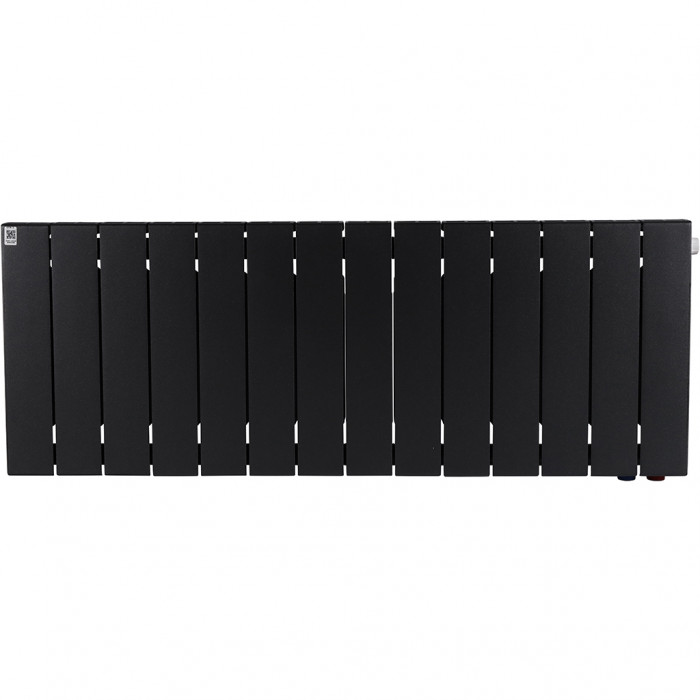Биметаллический радиатор RIFAR SUPReMO VENTIL 350, 14 секций, нижнее правое подключение, черный