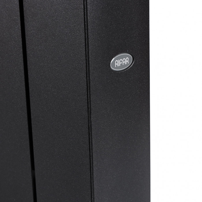 Биметаллический радиатор RIFAR SUPReMO VENTIL 350, 14 секций, нижнее правое подключение, черный