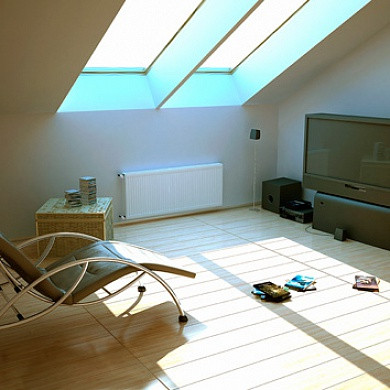 Стальной панельный радиатор STI Compact 33-500-700, боковое подключение