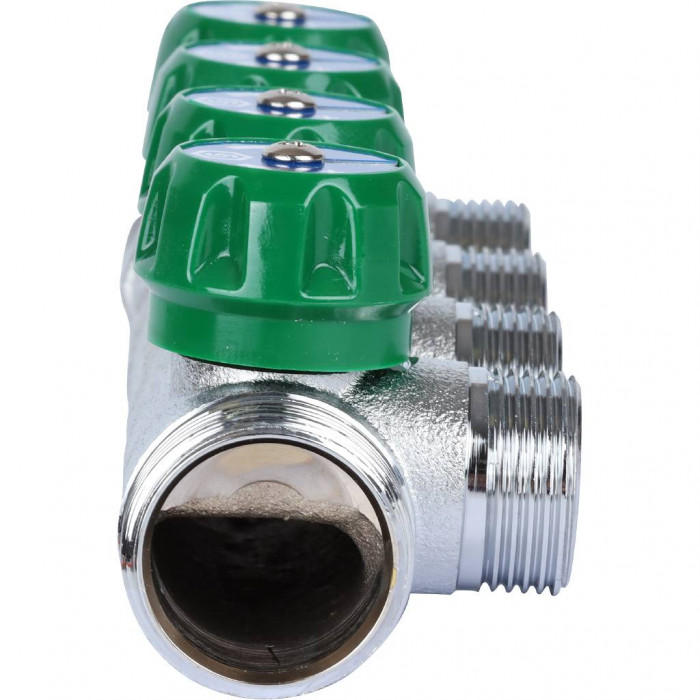 STOUT SMB-6850-013404 STOUT Коллектор регулирующий 1", 4 отвода 3/4" ЕК