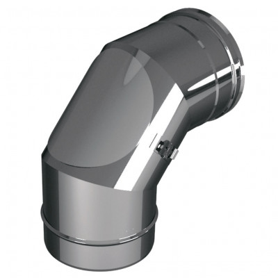 Отвод 87° (90°) D130 с лючком ревизии, AISI 304 (Вулкан)