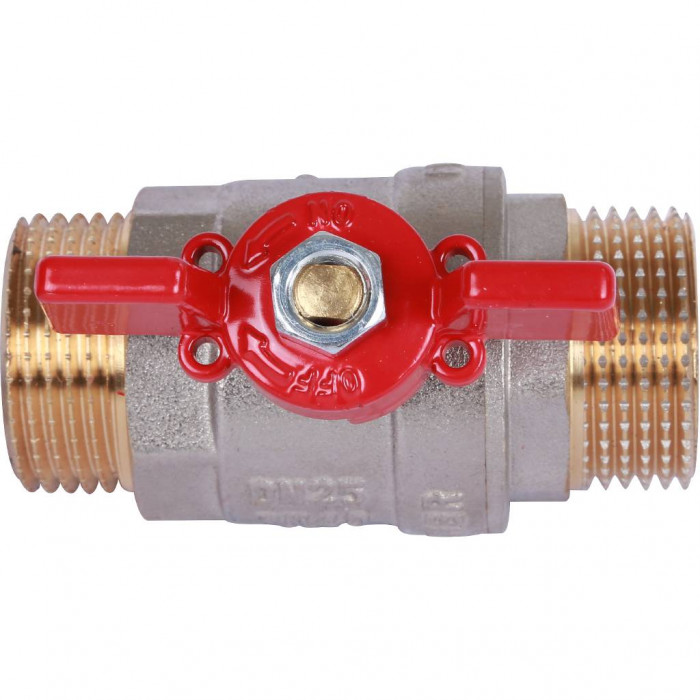 ROMMER  Шаровой кран 1  НР/НР, ручка бабочка