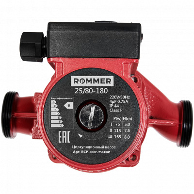 Циркуляционный насос Rommer 25/80-180